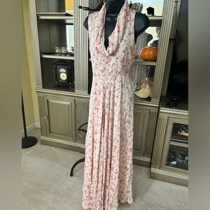 Pure silk maxi dress by Doncaster size 8
